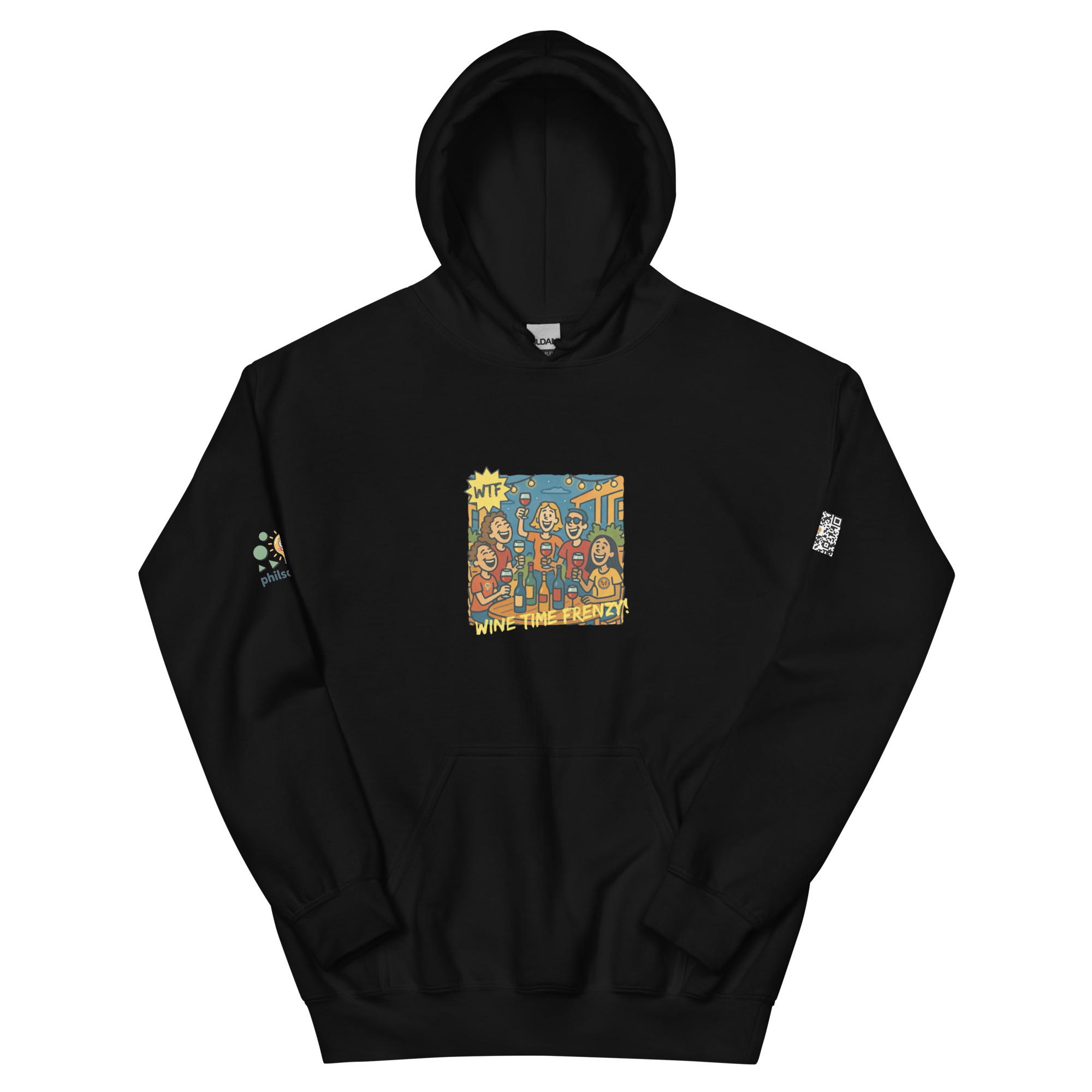 Wine Time Frenzy Signature Pullover Hoodie - Image 2