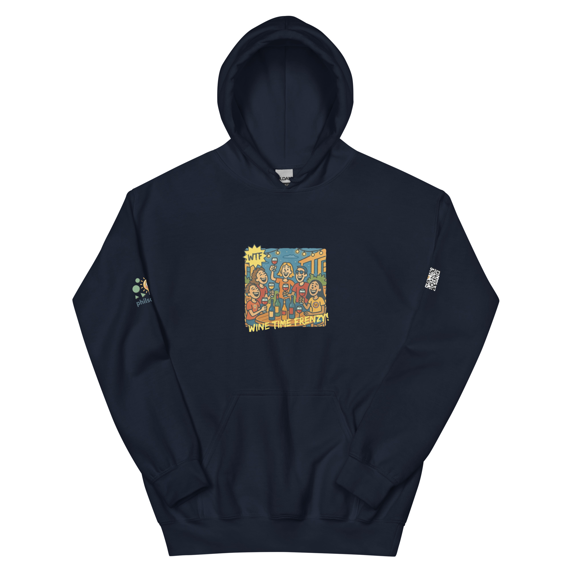 Wine Time Frenzy Signature Pullover Hoodie - Image 4