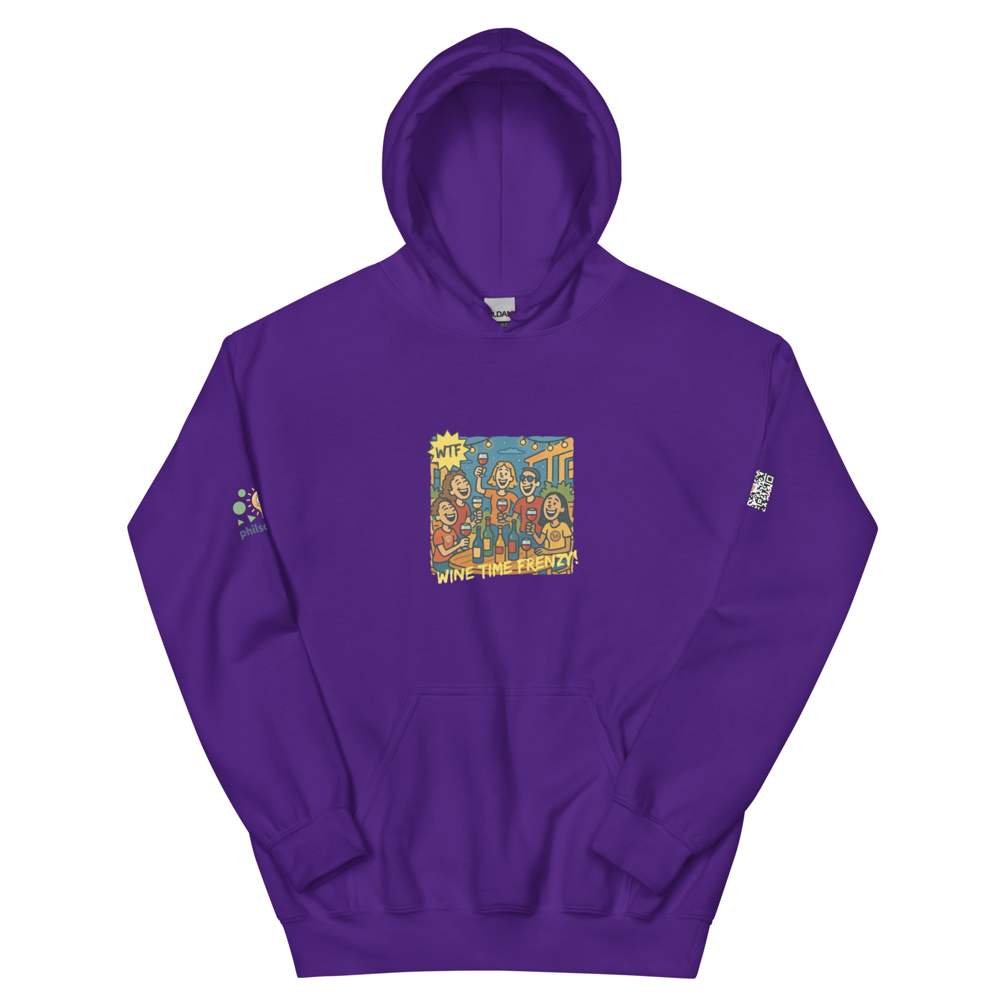 Wine Time Frenzy Signature Pullover Hoodie - Image 6